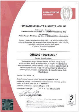 Certificazione OHSAS 18001:2007